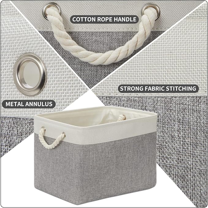 DULLEMELO Storage Baskets for Organizing 16x12x12 Large Fabric Storage Bins - Image 3