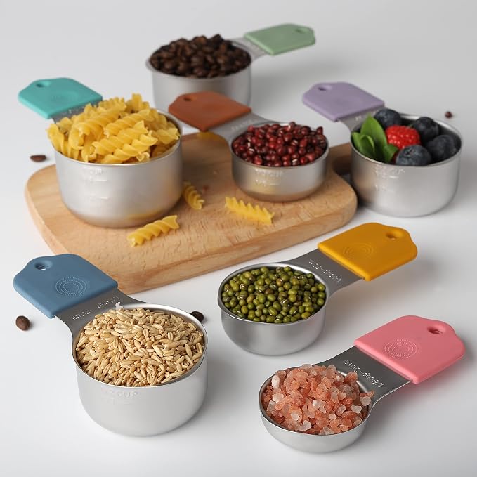 Magnetic Measuring Cups Set of 7 Stainless Steel Heavy Duty Measuring Cups - Image 7
