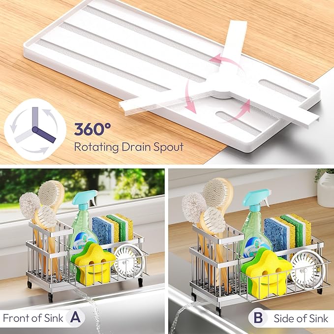 SWTYMIKI Sink Caddy Sponge Holder - Image 2