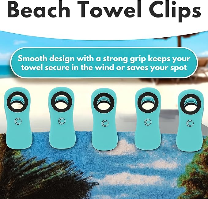 CoreClips Towel Clips for Beach Chairs - Image 2