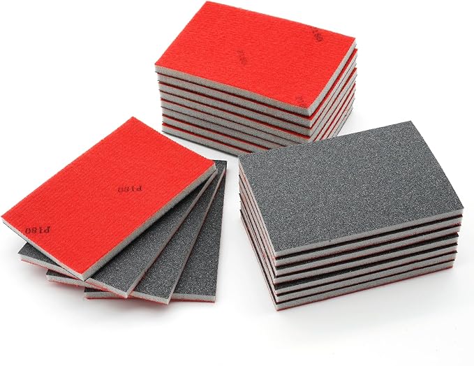 20 Pack 180 Grit Sanding Sponge, 3 x 4 Inch Soft Foam Sanding Block Wet Dry - Image 7