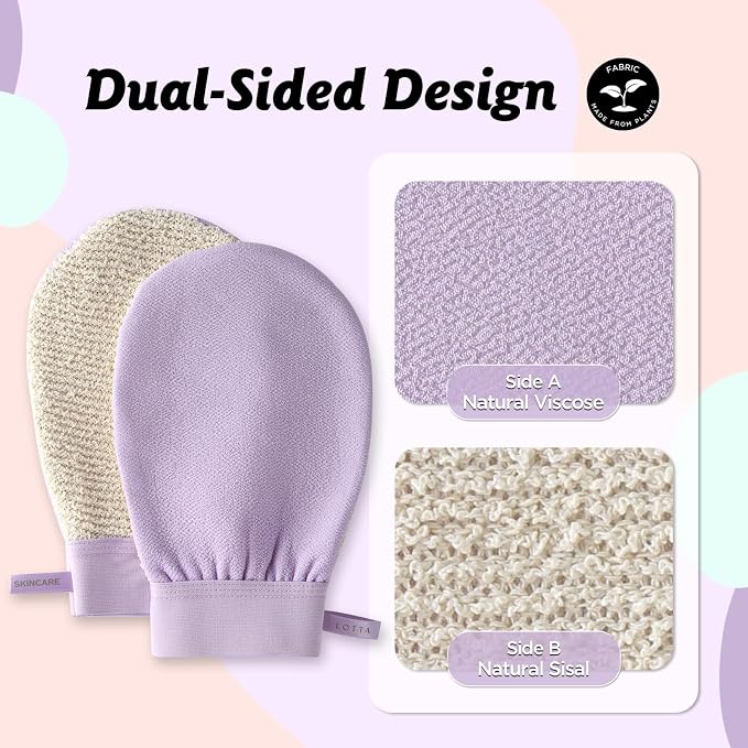 LOTTA Dual-Sided Exfoliating Gloves - Image 3