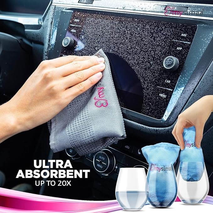 XL Lint Free Microfiber Cleaning Cloth, Cleaning Rags, Microfiber Towels - Image 3