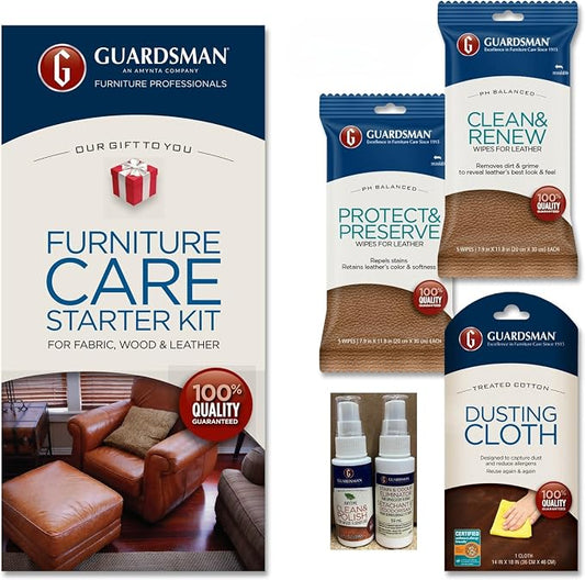 Guardsman Furniture Care Kit; Leather Conditioner, Polishing Cleaner; Includes by Guardsman
