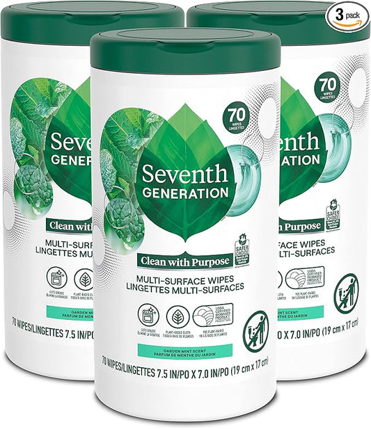 Seventh Generation Multi Purpose Wipes All Purpose Cleaning Garden Mint scent by SeventhGeneration