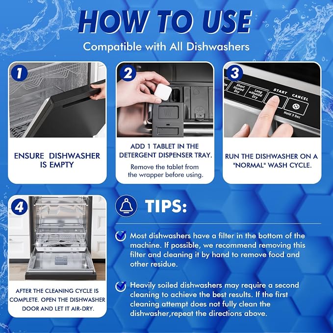Deep Cleaning Dishwasher Cleaner Tablets - Image 5