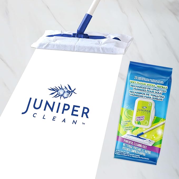 Wet Floor Wipes, Fresh Scent & Plant-Based Textured Cloth Trap Absorb Dirt - Image 2