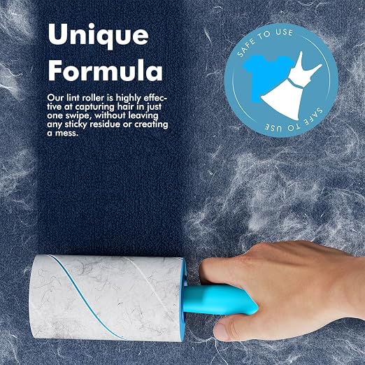 Lint Rollers for Pet Hair Extra Sticky, 1200 Sheets Mega Value Set Lint Rollers - Image 4