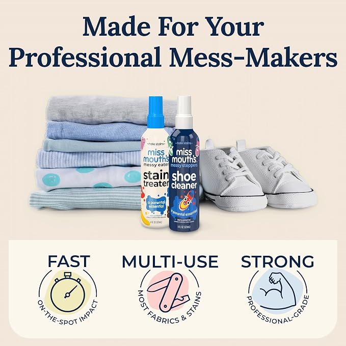 Miss Mouth's Messy Eater Stain Treater and Messy Steppers Shoe Cleaner Magic Duo - Image 5