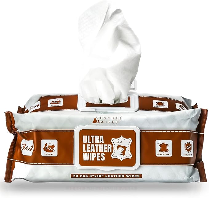 Venture Wipes Leather Cleaner Wipes by VentureWipes