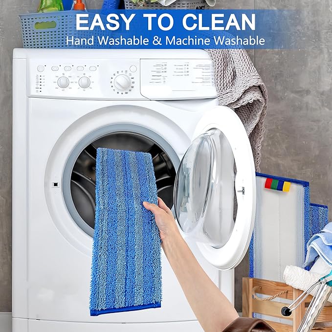 Replacement Microfiber Mop Pad – Universal 17-18" Heavy Duty Reusable Refill – - Image 5