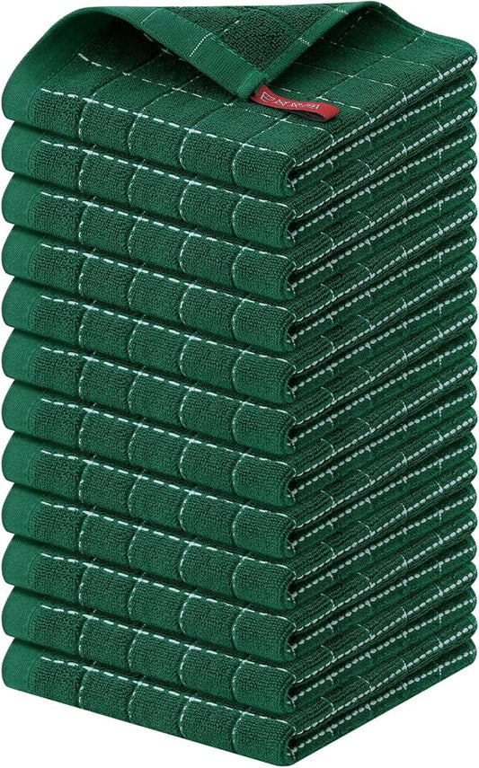 Homaxy 100% Cotton Terry Kitchen Dish Cloths, Ultra Soft and Absorbent Dish by Homaxy