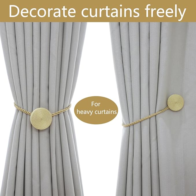 Magnetic Curtain Tiebacks - 12mm Magnetic Tie Backs - Image 5