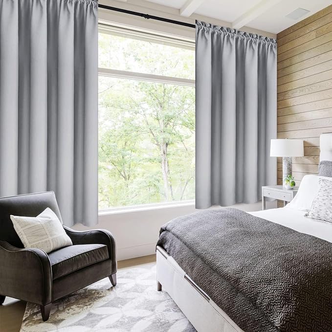 DWCN Blackout Curtains for Living Room Thermal Insulated, Energy Saving & Noise - Image 2