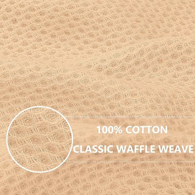 Homaxy 100% Cotton Waffle Weave Kitchen Dish Towels, Ultra Soft Absorbent Quick - Image 2