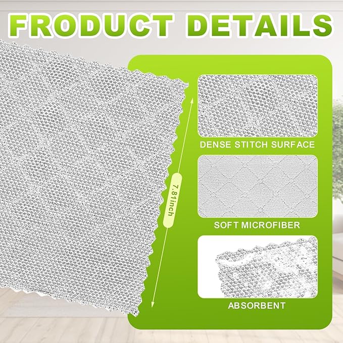 12 Pcs Multipurpose Wire Dishwashing Rag, Upgraded Double-Layer Non-Scratch - Image 7