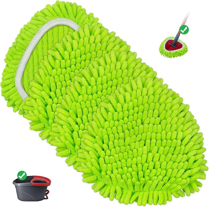 Mop Heads Replacements Compatible by ProfessionalCleaningSupplier