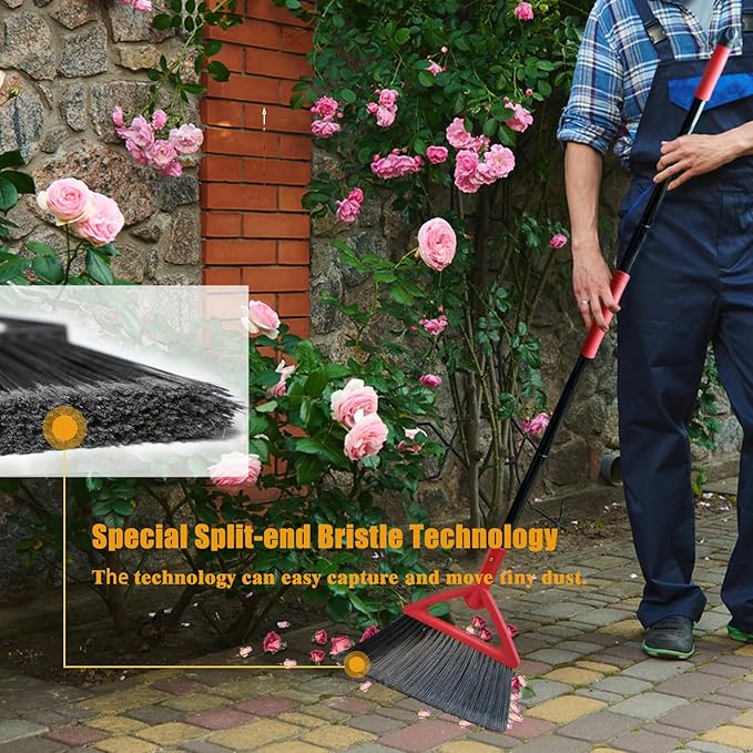 Heavy Duty Commercial Broom, Upgraded Angle Brooms - Image 6