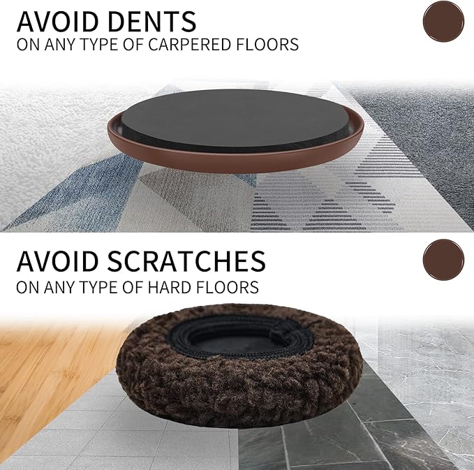 5" Furniture Sliders, 2-in-1 Furniture Movers Sliders - Image 4