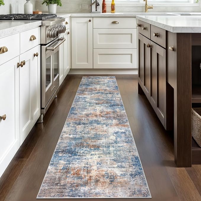 IOHOUZE Abstract Runner Rug 2x8 Ft Washable Runners - Image 2