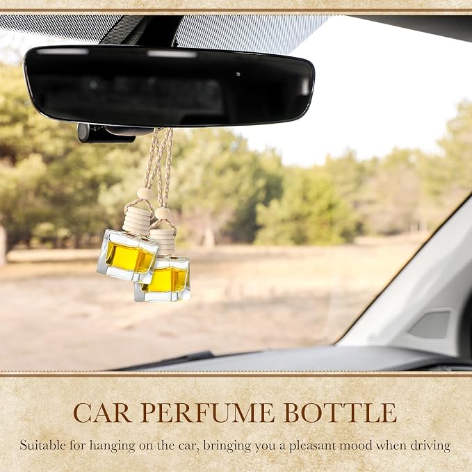BBTO 50 Pcs Hanging Car Air Freshener Car Diffuser Bottles Empty Glass Perfume - Image 5