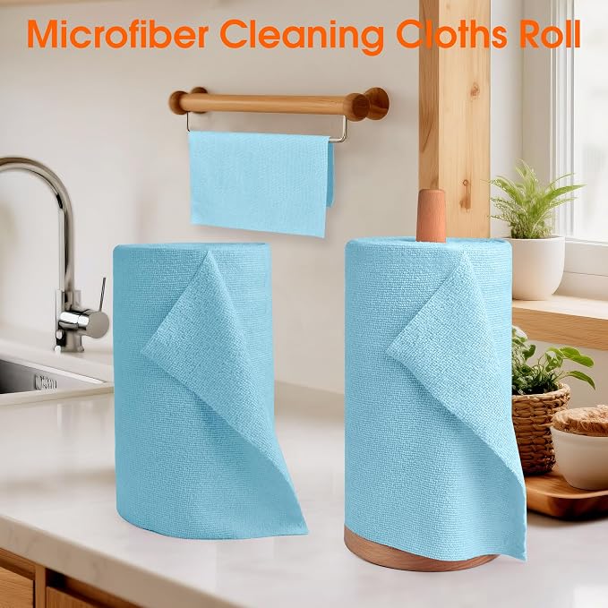 Roll of Microfiber Cleaning Cloth –100 Pack, Tear Away Microfiber Towels - Image 2