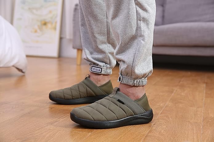 KUBUA Slippers for Men and Womens Indoor House Shoes Plush Slip on Outdoor - Image 7