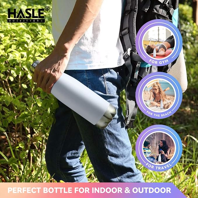 HASLE OUTFITTERS 17oz Stainless Steel Water Bottles Bulk, Vacuum Insulated - Image 6