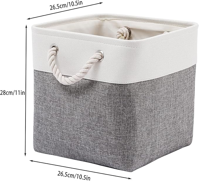 Cube Storage Bins, Collapsible Fabric Cube Storage Bin, 11 Inch Cube Storage - Image 4