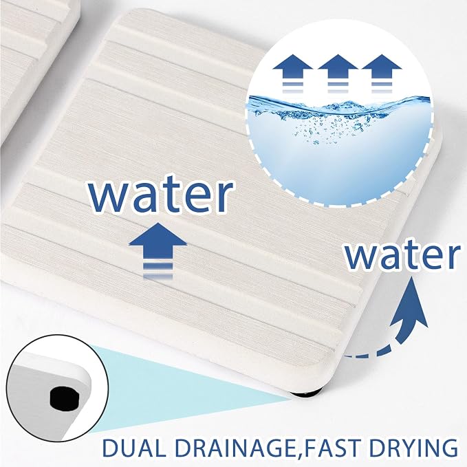 3PCS Water Absorbing Stone Tray, DryingNeat Diatomite Stone Sink Tray, Instant - Image 2