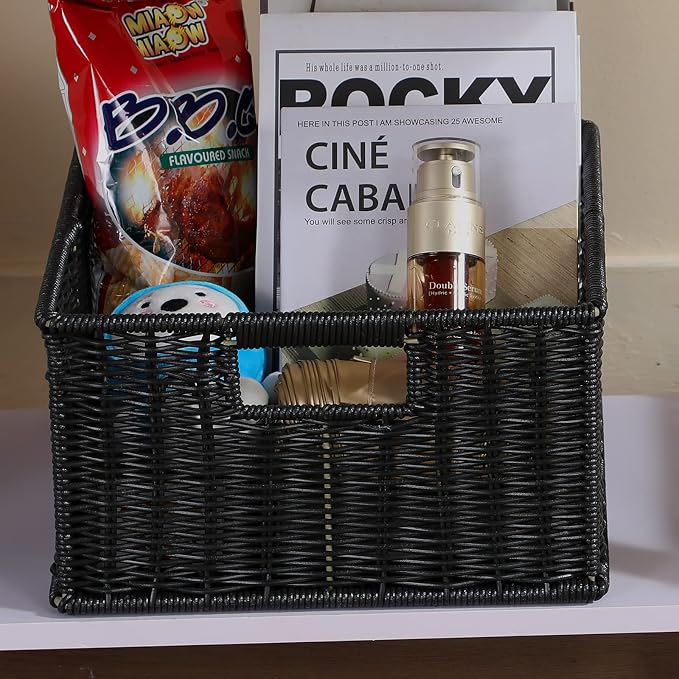 HOONEX Wicker Storage Baskets for Organizing, Decorative Woven Baskets for - Image 6