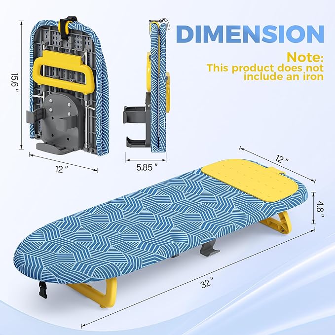 KINGBOARD Tabletop Ironing Board, Small Ironing Board - Image 2