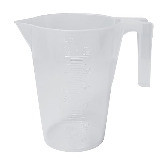 SP Bel-Art Tall Form 500ml Polypropylene Graduated Pitcher, Chemical-Resistant by SPBel-Art
