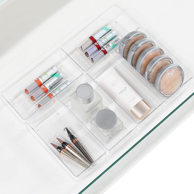 Simple Houseware Clear Drawer Organizer - Image 3