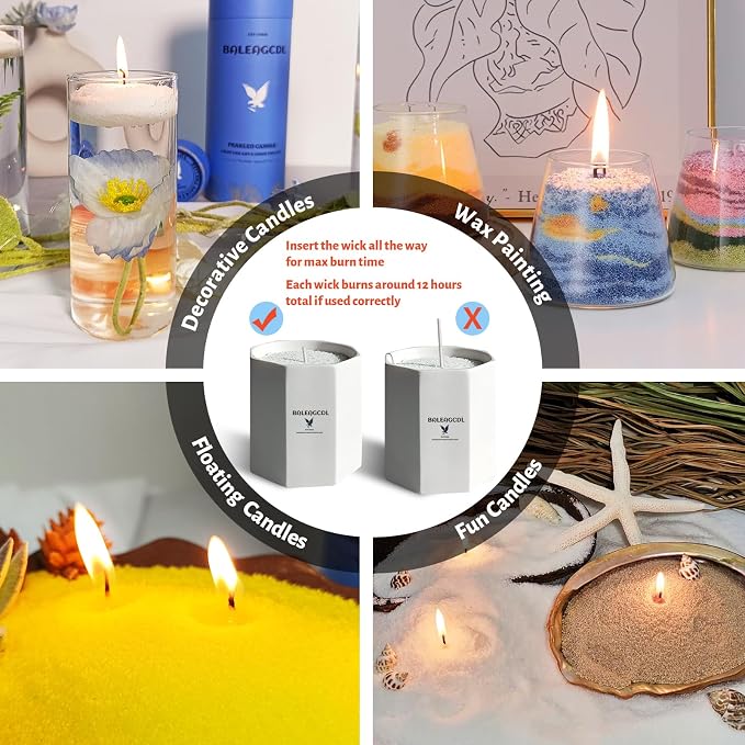 Lemon Scented Yellow Pearled Candle 18oz Luxury Sand Candle Granulated Wax - Image 5