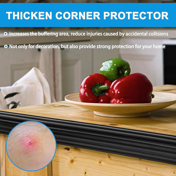 Wall Corner Protector Peel and Stick Corner Trim Molding Flexible Inside & - Image 4