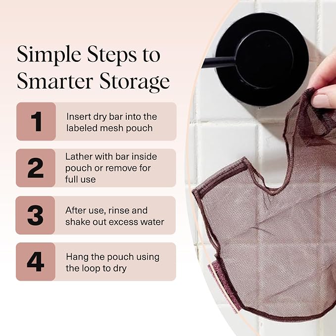 Kitsch Bar Soap Saver Bag – Patented Mesh Bag Soap Holder - Image 7