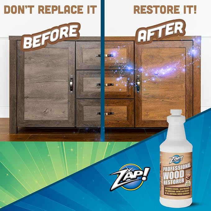 ZAP! Professional Wood Cleaner and Restorer | Clean, & Restore Wooden Furniture - Image 4