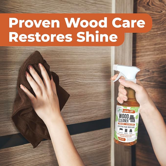 Mighty Mint Wood Cleaner and Conditioner, Spray Cleans and Renews Wood - Image 3