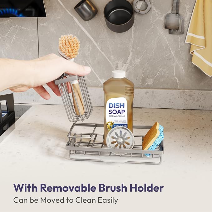 SWTYMIKI Sink Caddy Sponge Holder - Image 4