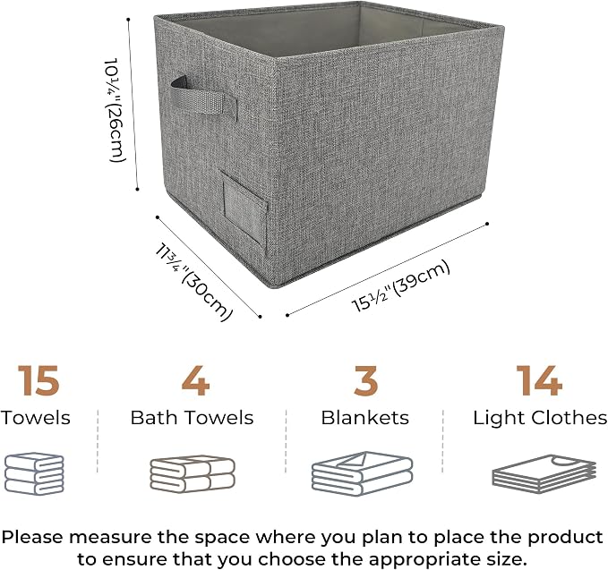 GRANNY SAYS Closet Organizers and Storage, Fabric Storage bins - Image 6