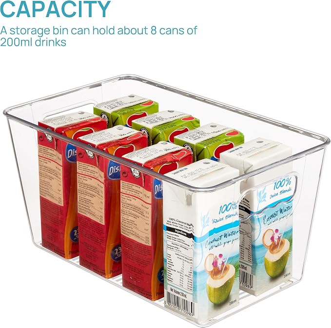 Vtopmart Clear Plastic Storage Bins, Countertops, Freezer Organization - Image 5