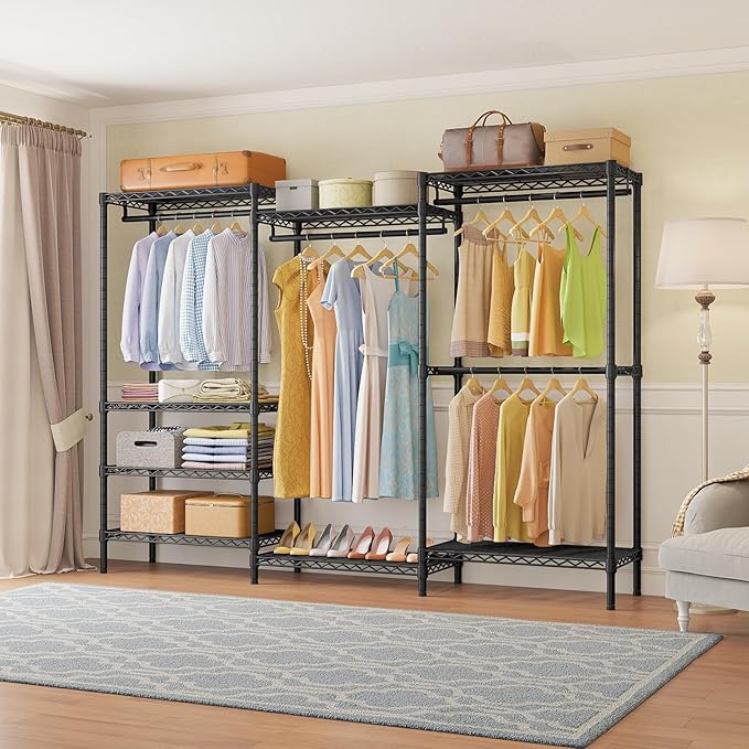 VIPEK V5 Plus Large Portable Closet Rack Freestanding Wardrobe Closet, 85.4&q...