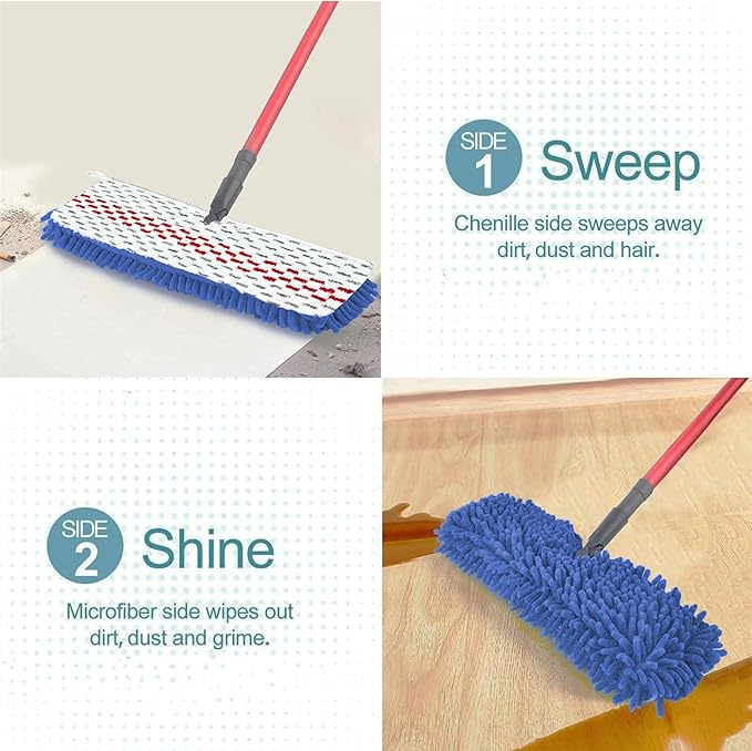 3 Pack Microfiber Mop Head Refills - Image 8