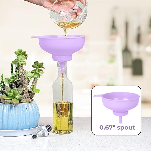 Wide Mouth Kitchen Funnel, Food Grade Plastic Cooking Canning Funnel - Image 7