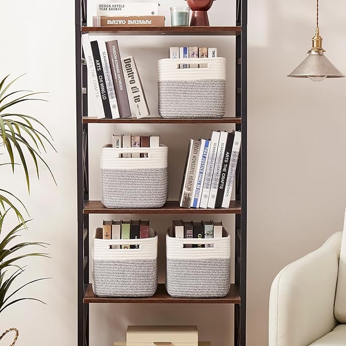 OIAHOMY 4 Pack Storage Baskets for Organizing, Basket for Shelves - Image 4