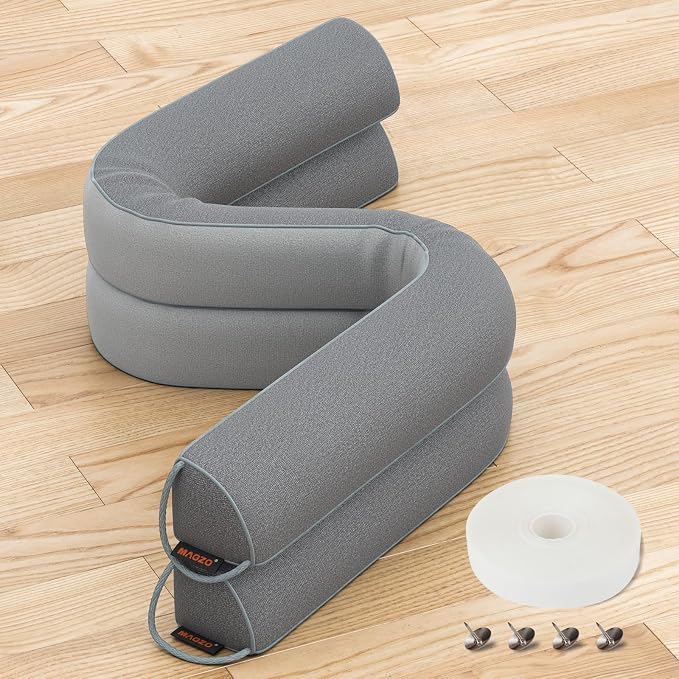 MAGZO Door Draft Stopper 30 Inches, 2 Pack Weighted Triangular Door Snake - Image 2