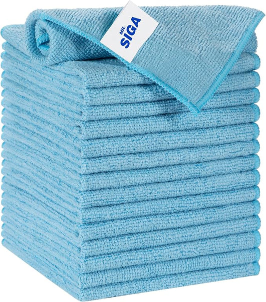 MR.SIGA Microfiber Cleaning Cloth, All-Purpose Microfiber Towels, Streak Free by MRSIGA