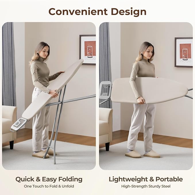Yaheetech Foldable Ironing Board, Heavy Duty Iron Board - Image 7