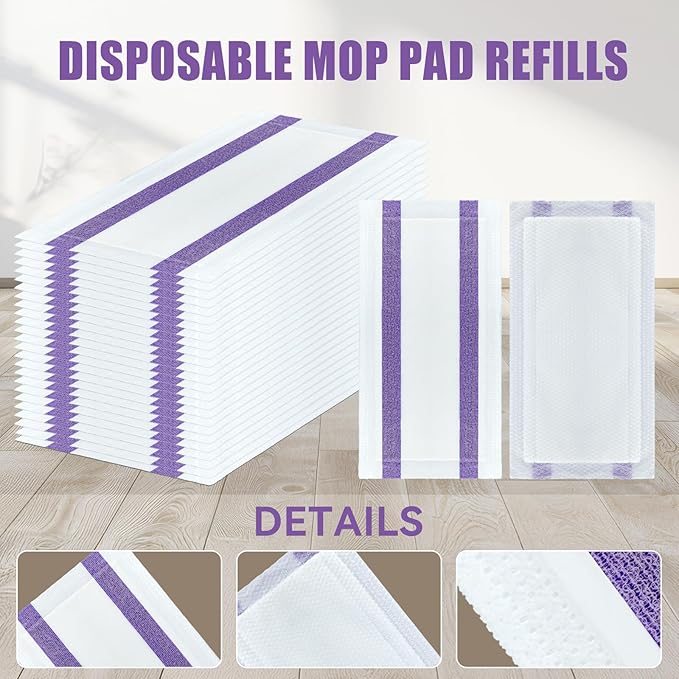 80 Pack Disposable Mop Pad Refills - Image 3